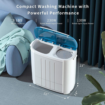 The Auertech Twin Tub Portable Washer + Spin Dryer