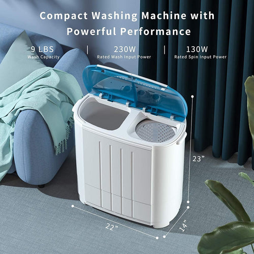 The Auertech Twin Tub Portable Washer + Spin Dryer